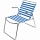 Кресло-шезлонг Ника 1 (К1/СБ сине-белый)
